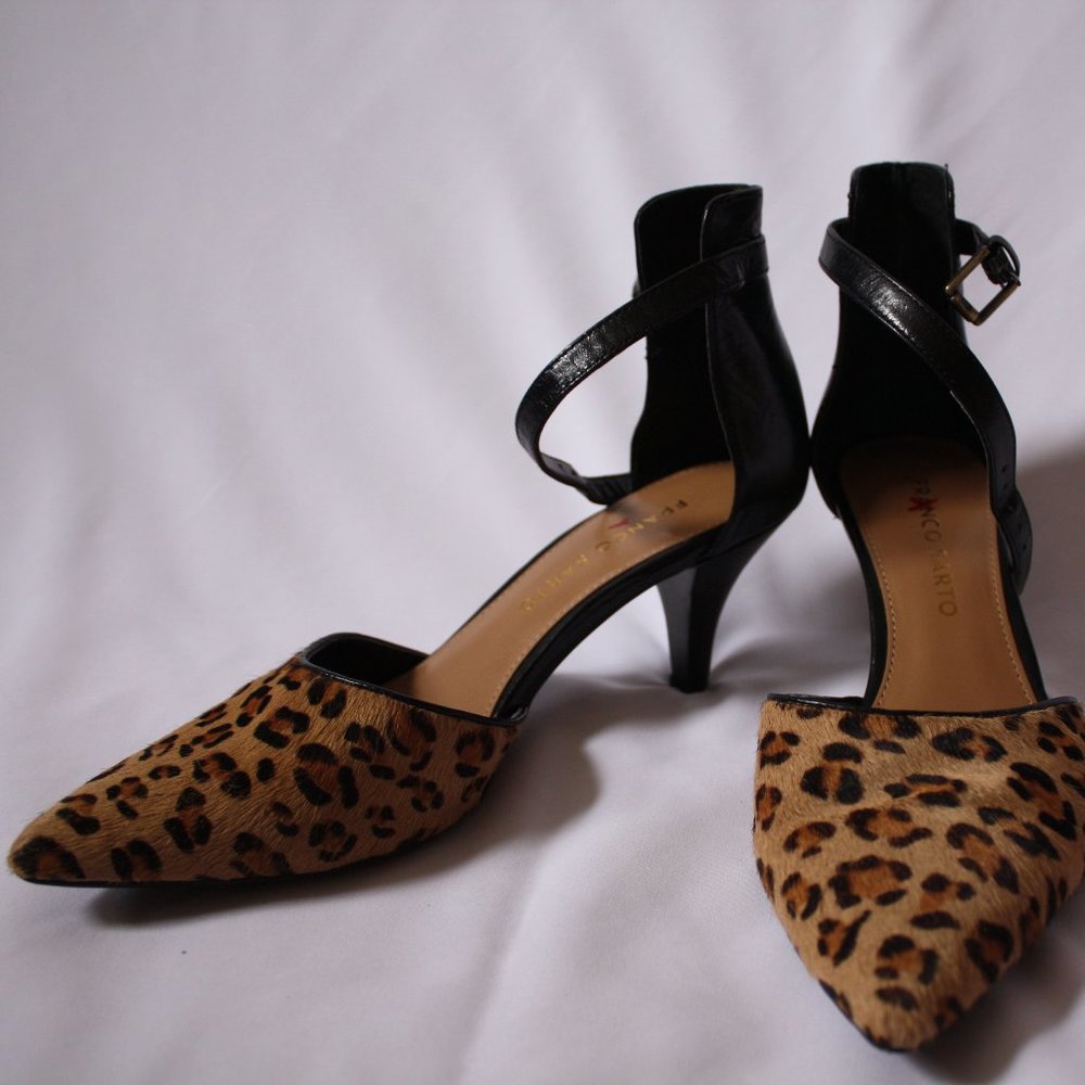 Cheetah Print Kitten Heels, Size 6.5